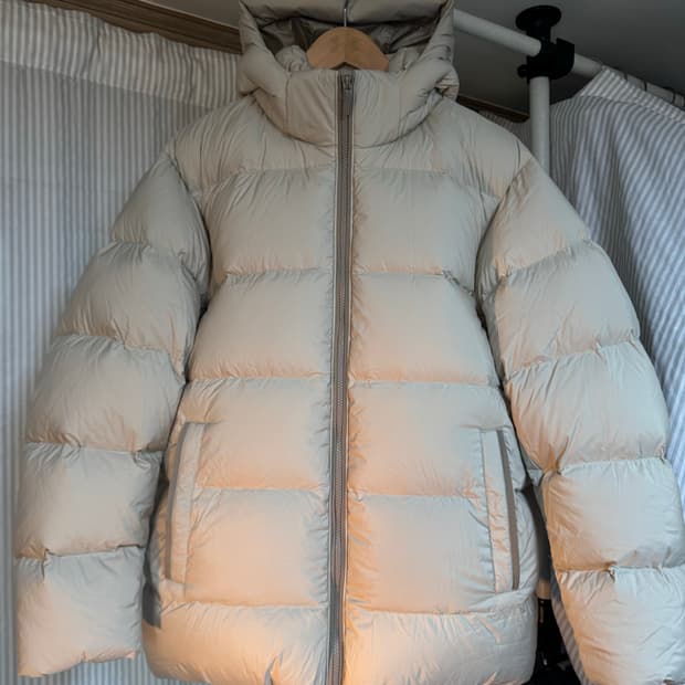 [L]유니클로 파우더 소프트 다운자켓 패딩