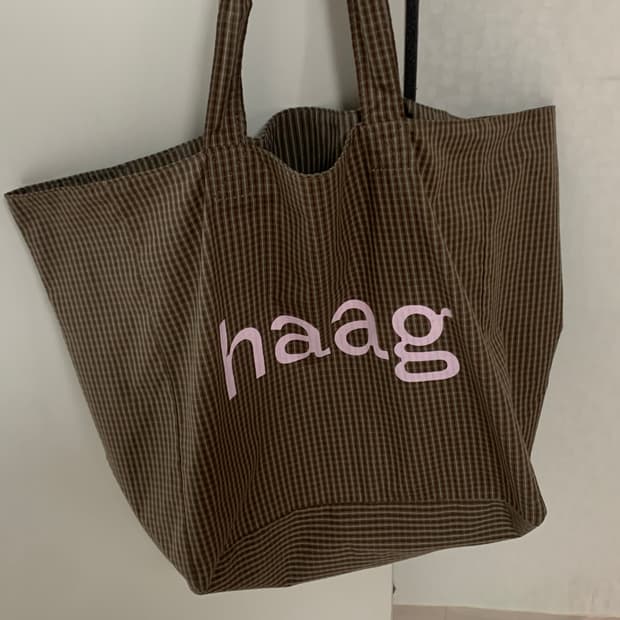 헤이그 토트백 보부상백 핑크브라운 매장한정