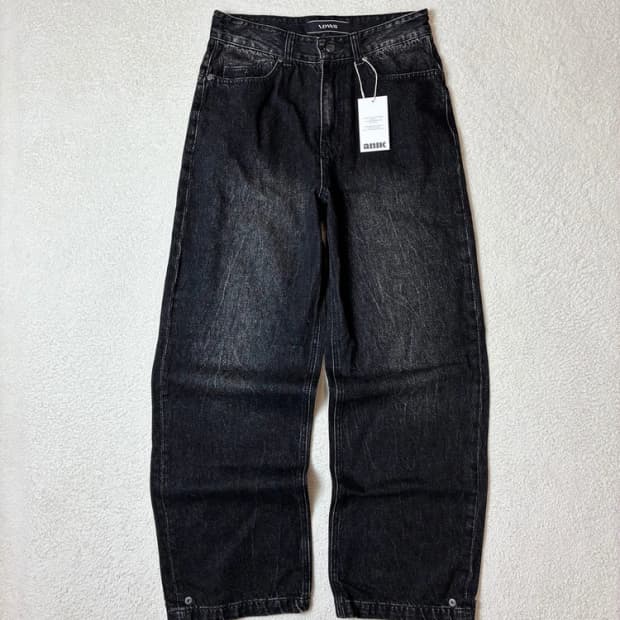 아이돈워너셀 워시드 와이드 데님 팬츠 PN6510   