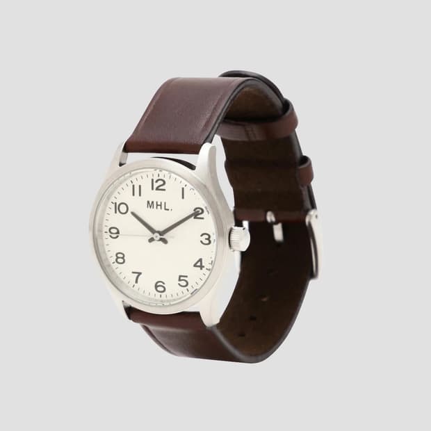 MHL 가죽 시계 브라운