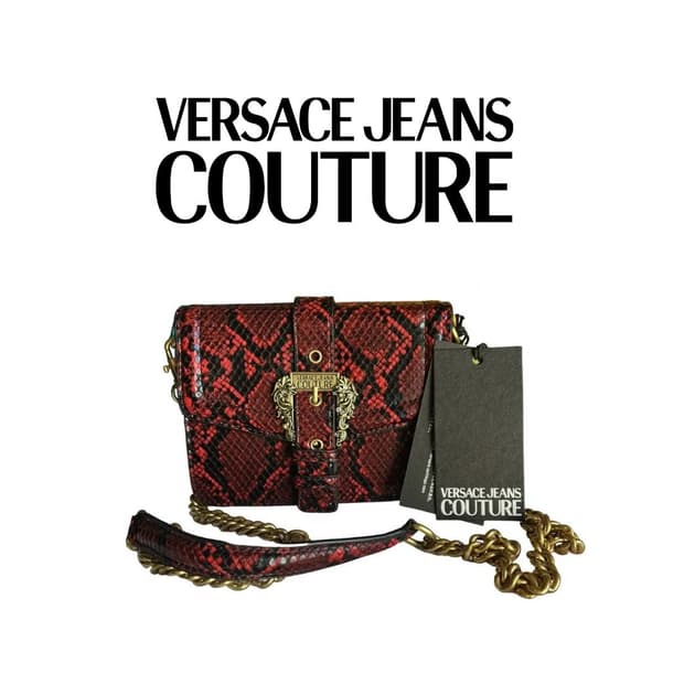 베르사체 진스 꾸뛰르 미니백(와인) / 새상품