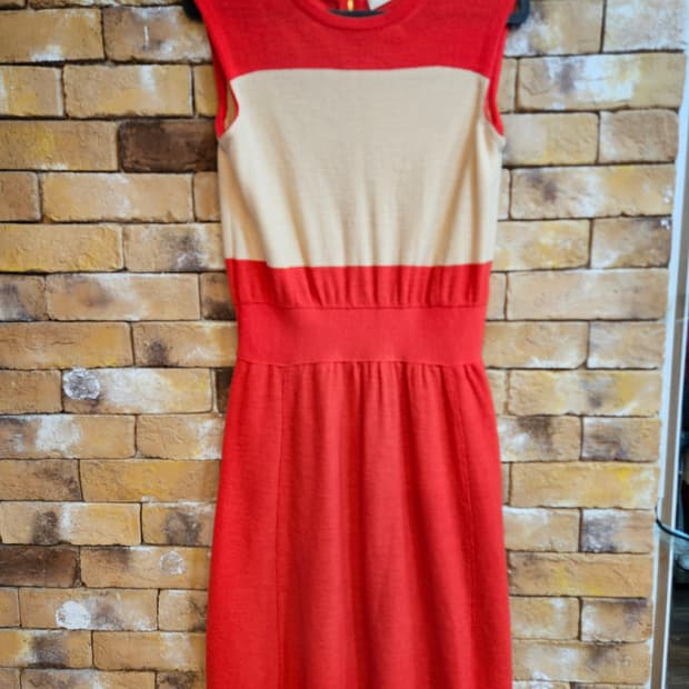 SJ SJ원피스 레드 베이지 F