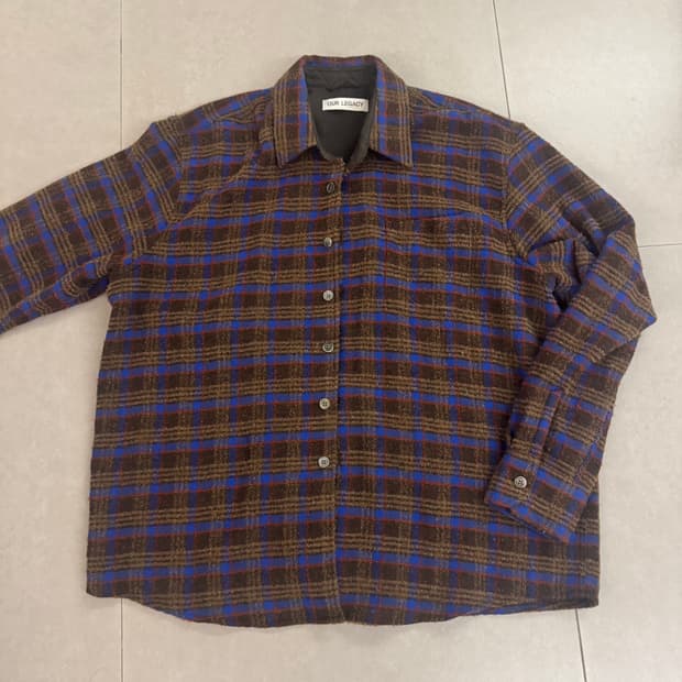 Our legacy 아워레가시 어보브 셔츠 브라운 판코우 체크