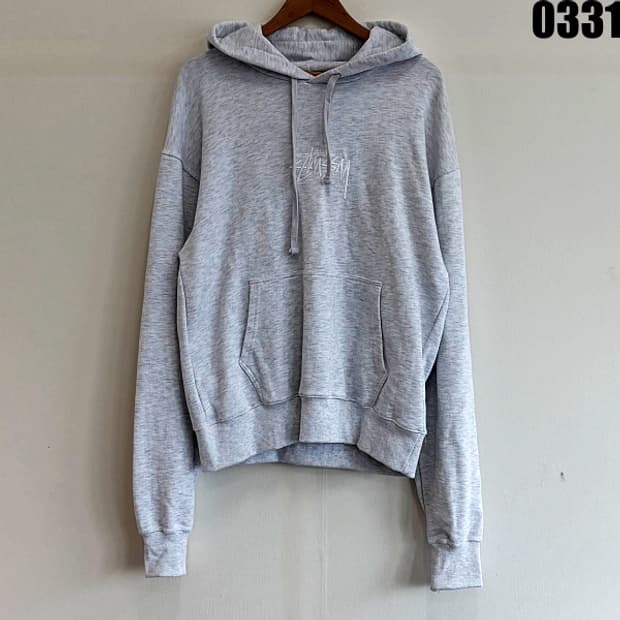스투시(STUSSY) 베이직 로고 후드티 L 0331