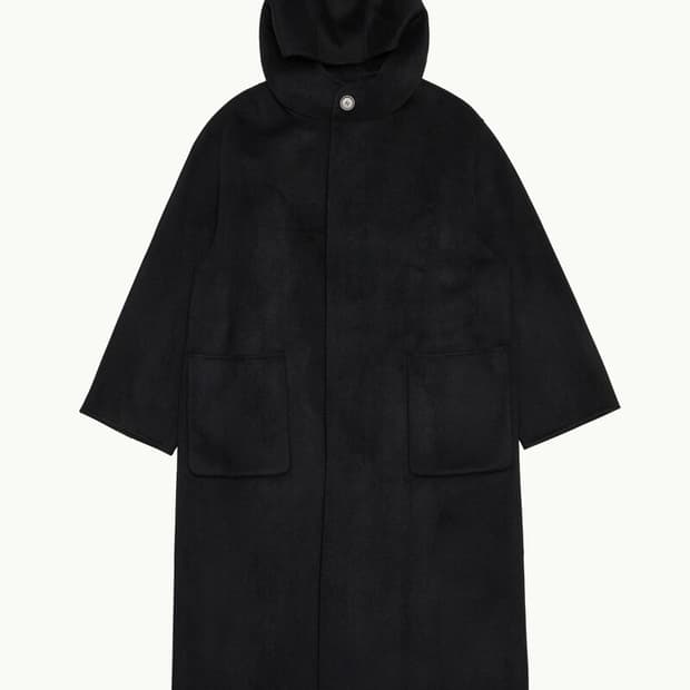 아모멘토 HANDMADE HOOD LONG COAT