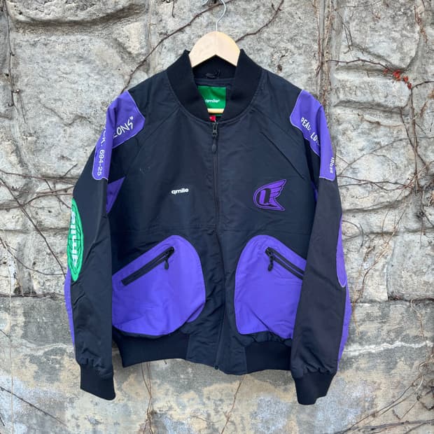 큐마일 모터사이클 스타일 스노우보드복 봄버 자켓 m