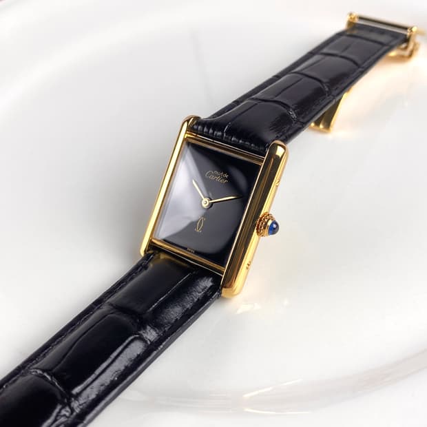 (OG D buckle) CARTIER tank must LM