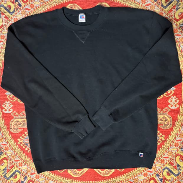 미제 러셀 빈티지 스웻셔츠 블랙 xl
