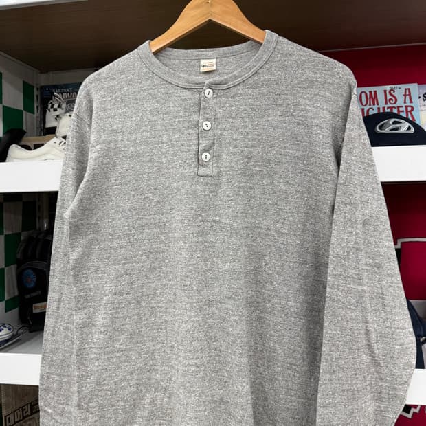 웨어하우스 헨리넥 롱슬리브 티셔츠 made in JAPAN (M)  