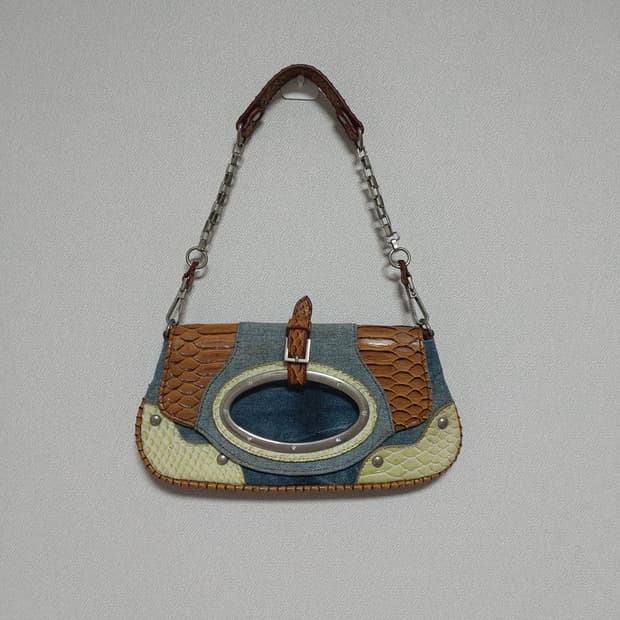 데님 빈티지 미니백 y2k 