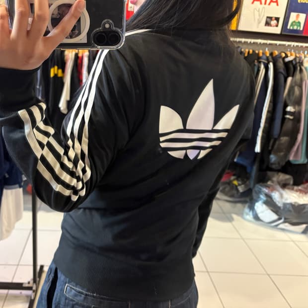 아디다스 파이어버드 블랙 트랙탑 져지