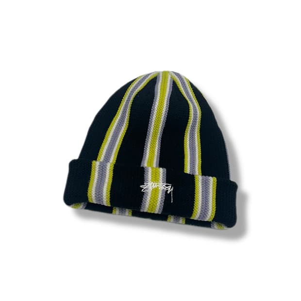 스투시 바티칼 스트라이프 비니