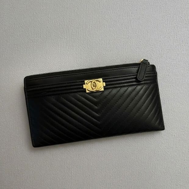 정품 샤넬 클러치 파우치백