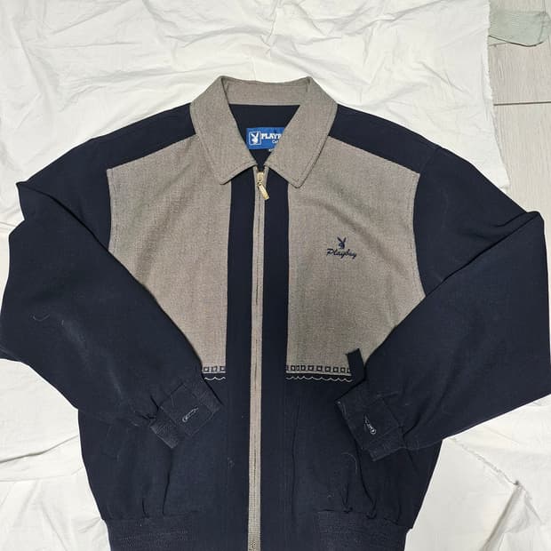 90s y2k 플레이보이 블루종 자켓 105