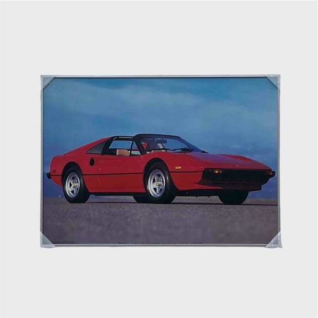 페라리 308 GTS 빈티지 포스터 (액자포함)