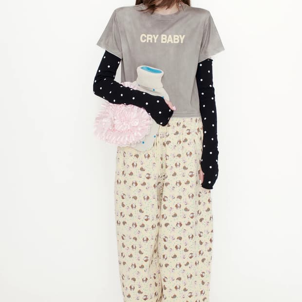 [XS,S]애슐리 윌리엄스 25fw GIRL BABY 조거팬츠/옐로우