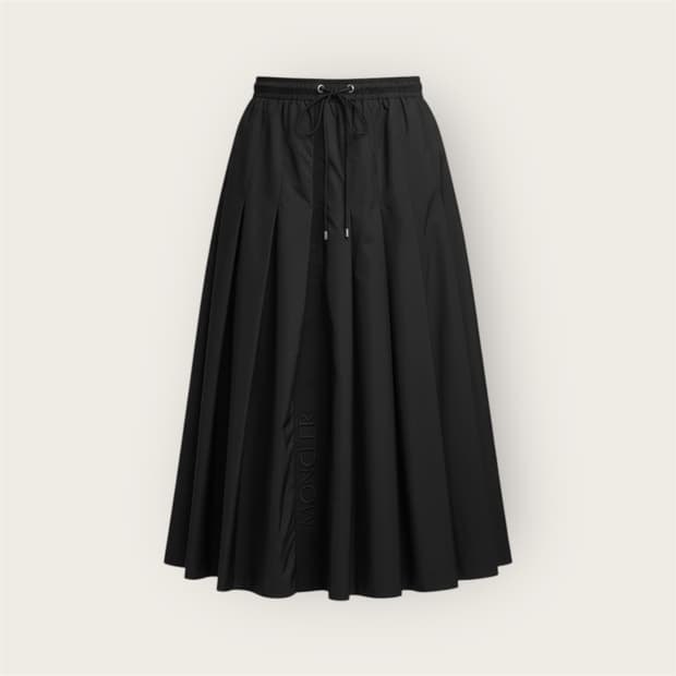 40/ 몽클레어 신형 플레어 미디 나일론 스커트