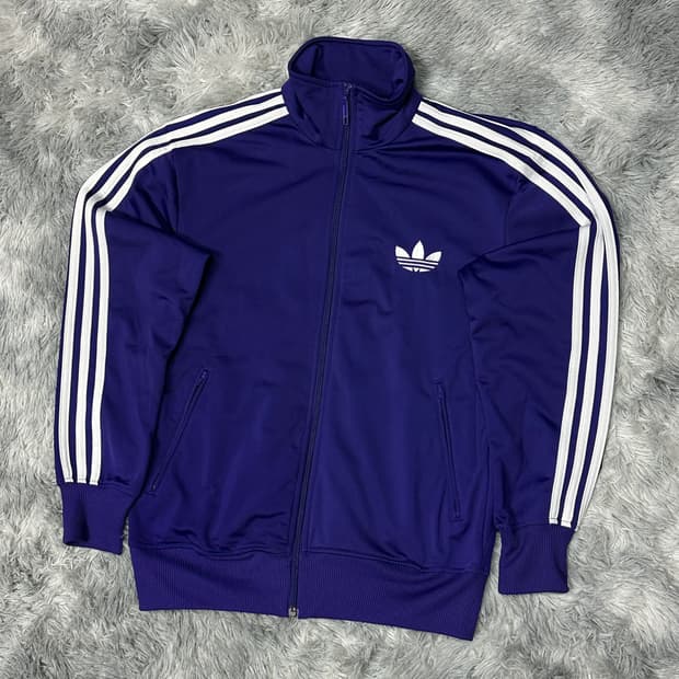 아디다스 파이어버드 보라색 트랙탑 