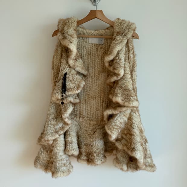 Pre owned 밍크 퍼 베스트