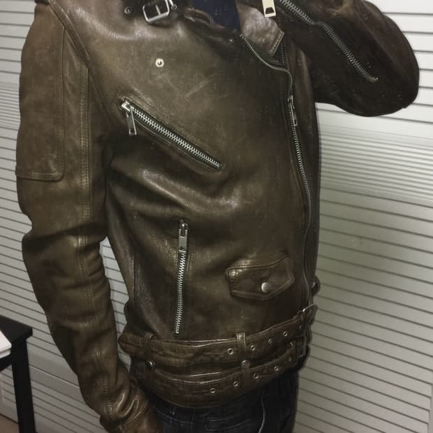 Vintage Lambskin leather jacket Brown