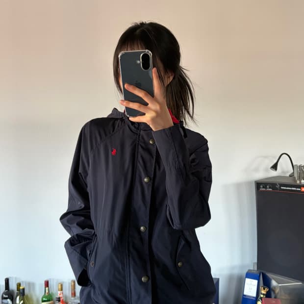 [M]폴로 랄프로렌 네이비 바람막이 후드 자켓