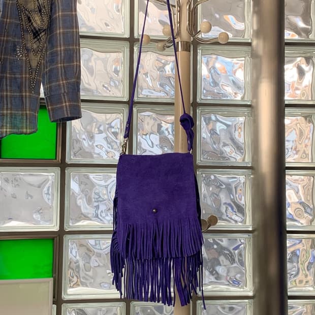 BAG FRINGE L 스웨이드프린지백