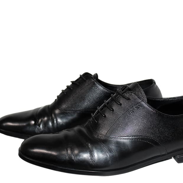 PRADA Saffiano Leather Oxford Shoes
