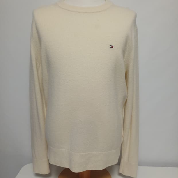 타미힐피거 19AW 머신워셔블 램스울 니트 [표기XL - 실측 L]