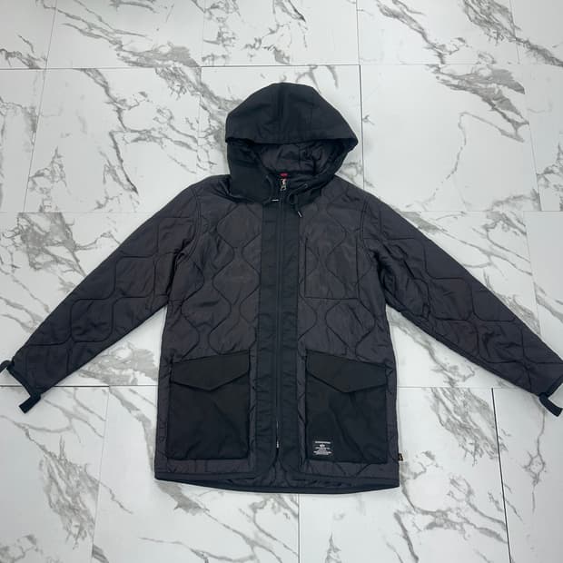 알파인더스트리 후드 퀼팅 자켓