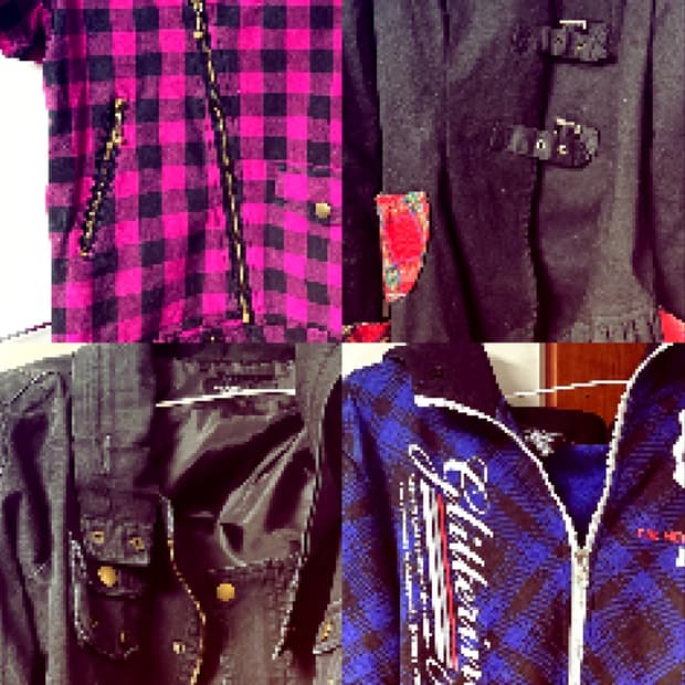 펑크 일괄 판매 바디라인 재킷 후드집업 상의