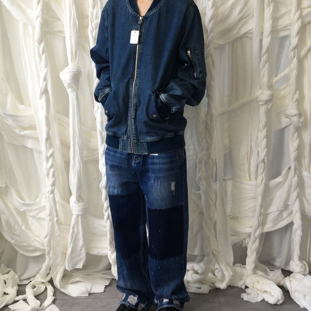 Denim ma 1 jacket