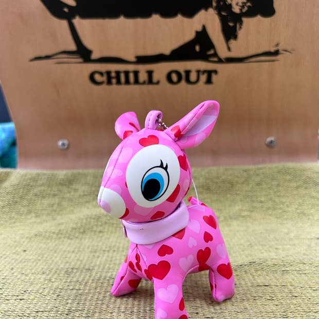 푸치 바비에 - 발렌타인 / 일본 빈티지 인형 키체인 키링