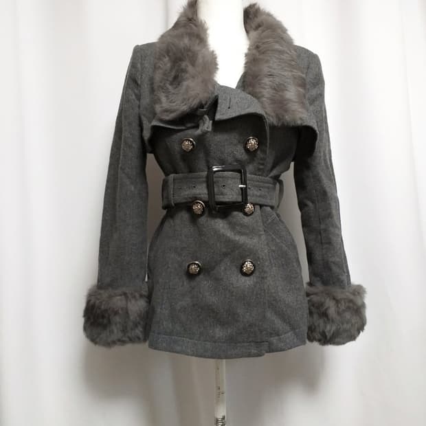 빈티지 퍼코트 대장 y2k자켓 그런지 핀터깔 오네갸루 긱시크 고스펑크로리