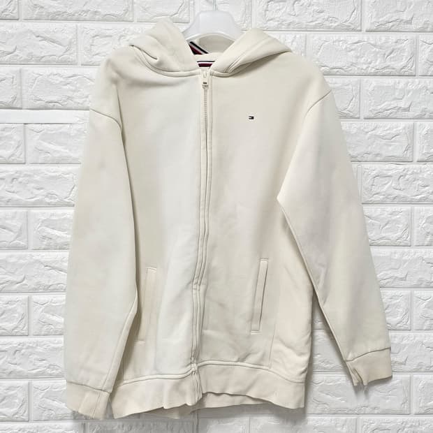 택포) S 타미힐피거 아이보리 후드집업 