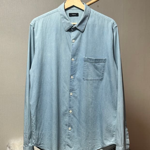 Theory 띠어리 데님셔츠/L/100-105 라이트블루