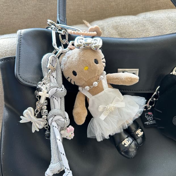 (27) 🖤 롱다리 키티 발레리나 커스텀 키링 🖤