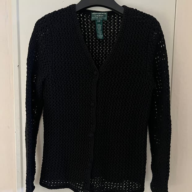 랄프로렌 쁘띠 크로쉐 가디건