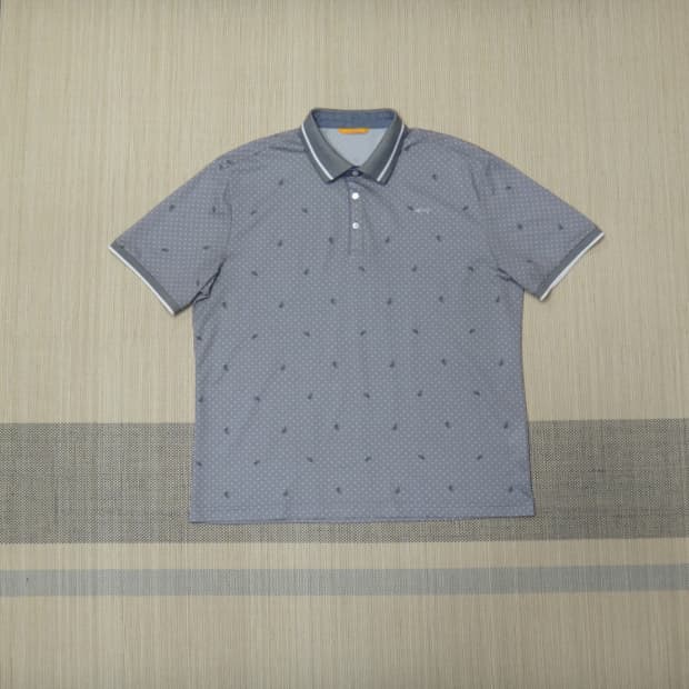 (3XL) 루이까스텔 남성 아메바 카라 반팔 티셔츠