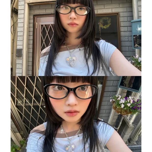 pearl glasses 블랙