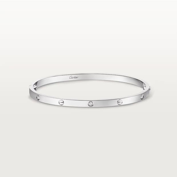 까르띠에 러브 팔찌 스몰(SM) 화이트 골드 다이아 6p 16호