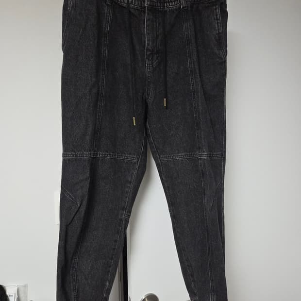 송지오옴므 흑청 조거팬츠 50(32-34)