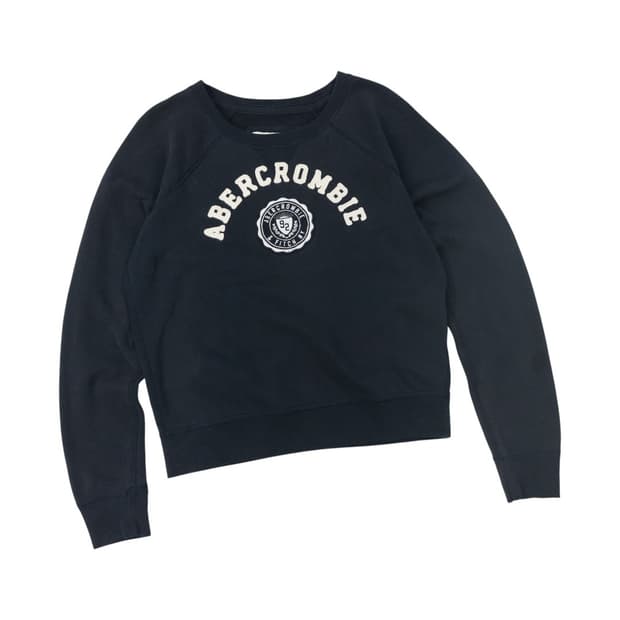 아베크롬비 빈티지 아치 로고 네이비 맨투맨 (S)