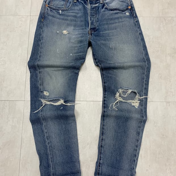 리바이스 501 그런지 디테일 데님팬츠 #174