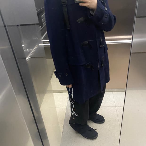 꼼데가르송 셔츠라인 더플코트