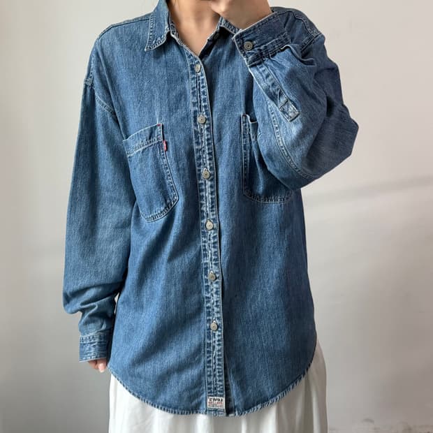 [M] 리바이스 진청 데님 셔츠