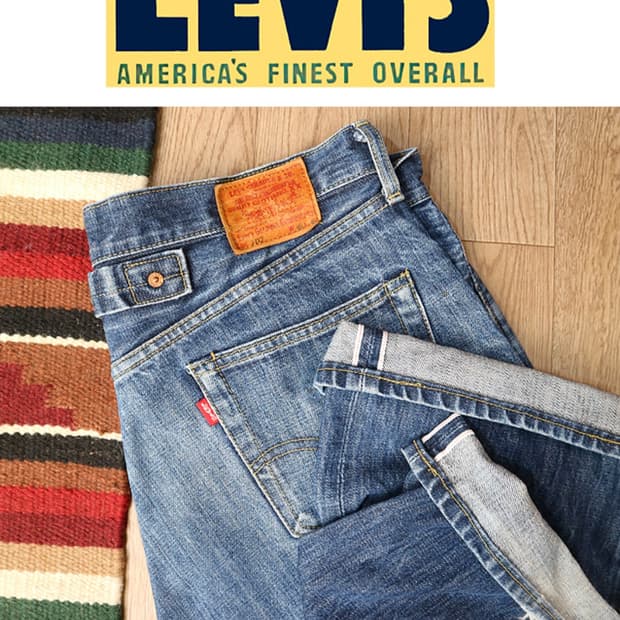 일본판 90S LEVIS LVC 리바이스 702XX 빅 E 셀비지 데님
