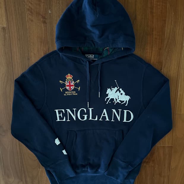 폴로 랄프로렌 빅포니 잉글랜드 후드티 S