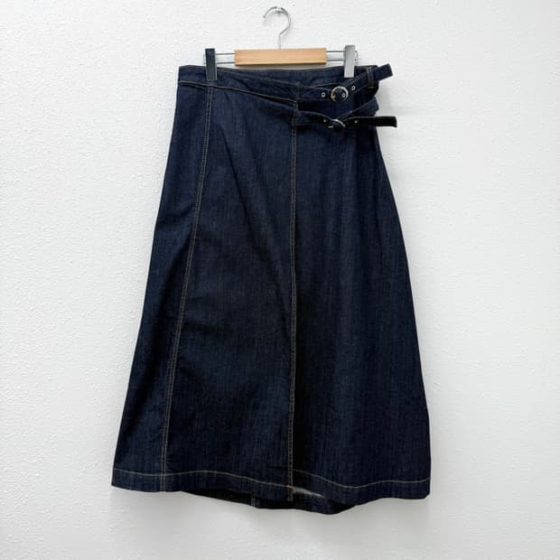 빈티지 ZARA 데님 벨트 스커트