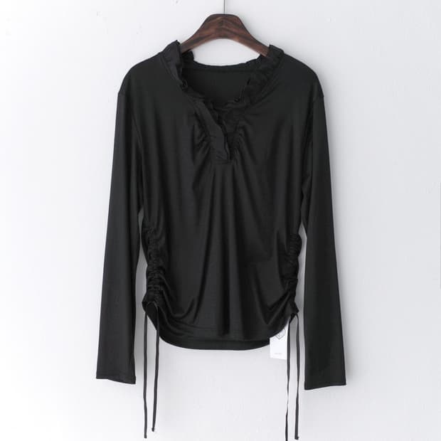 ruffle shirring T 