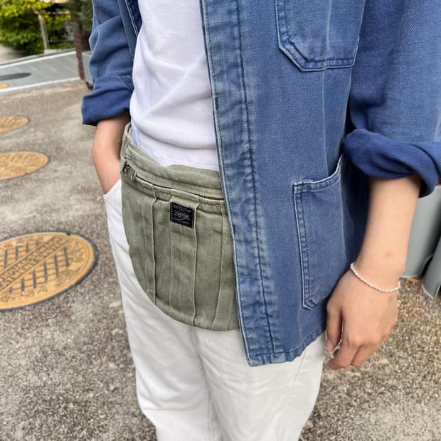 PORTER-BELT BAG (Washed Khaki)